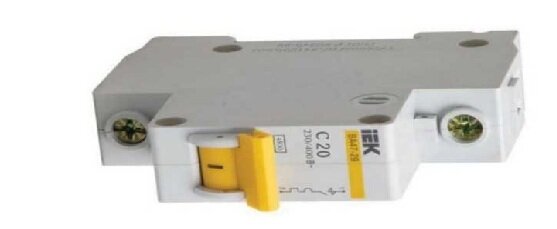 Обзор автоматических однополюсных выключателей IEK. Автоматы ИЭК ВА47-29 1P.